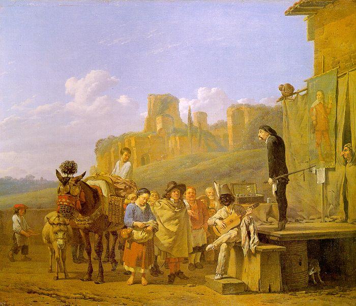 DUJARDIN, Karel A Party of Charlatans in an Italian Landscape df Germany oil painting art